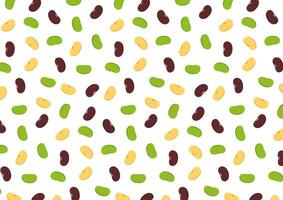 Bean pattern wallpaper. Mung bean, Kidney bean and Soy bean . vector