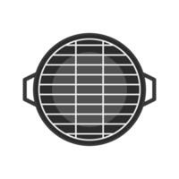Griddle . Griddle on white background. Korea Griddle pan . vector
