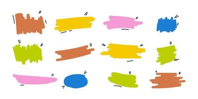 various frame textbox, doodle style. hand drawn. vector