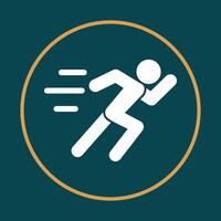 Running symbol dark abstract background beautiful illustration design vector