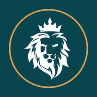 King lion symbol dark abstract background beautiful illustration design vector