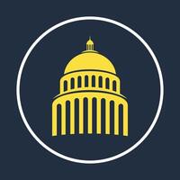 Capitol building symbol beautiful background abstract illustration design vector