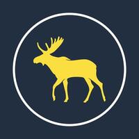 Moose deer symbol beautiful background abstract illustration design vector