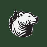 Wild Nature Bear Symbol vector