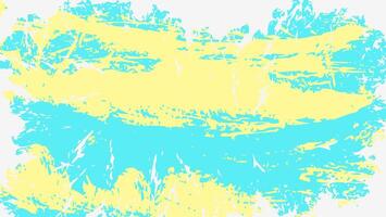 Blue Yellow Grunge Paint Texture Design Background vector