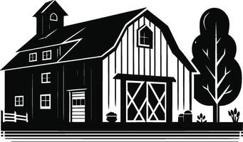 House silhouette with trees on background flat illustration, Minimal House on white background vector