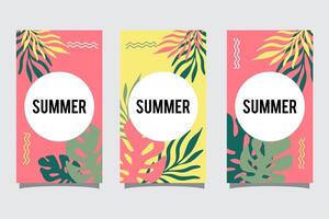 Summer abstract background with copy space for text for banner, greeting card, poster, advertising and social media stories design templates vector