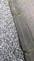Materials for unfinished sidewalks, in the work completion stage photo