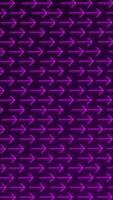 Vertical - a repeating pattern of glowing pink neon arrows gently moving. This direction concept background is full HD and a seamless loop. video