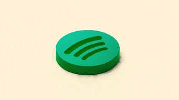 Bright spotify app.Motion. An application for listening to music on a light background. video