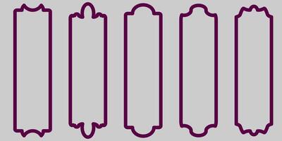 a collection of frames for design and photo decoration vector