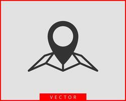 Map icons. Marker pointer. Pin location icon. GPS navigation symbol. vector