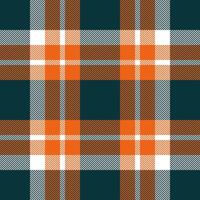 Plaid check pattern. Seamless fabric texture. Tartan textile print. vector