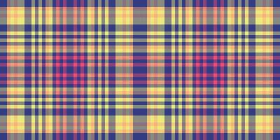 Textile background fabric of plaid tartan pattern with a seamless texture check. vector
