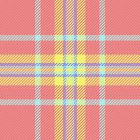 Variation tartan background texture, satin seamless check . Plank fabric plaid pattern textile in red and yellow colors. vector