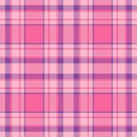 Plaid seamless pattern in pink. Check fabric texture. textile print. vector