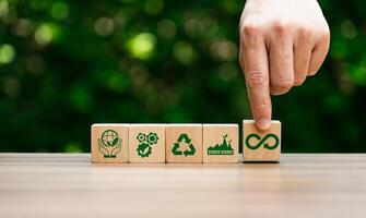 Circular economy Economic resource Recycle Environmental alternative Global infinite Reuse business Technology global warming, Sustainable strategies to eliminate waste and pollution photo