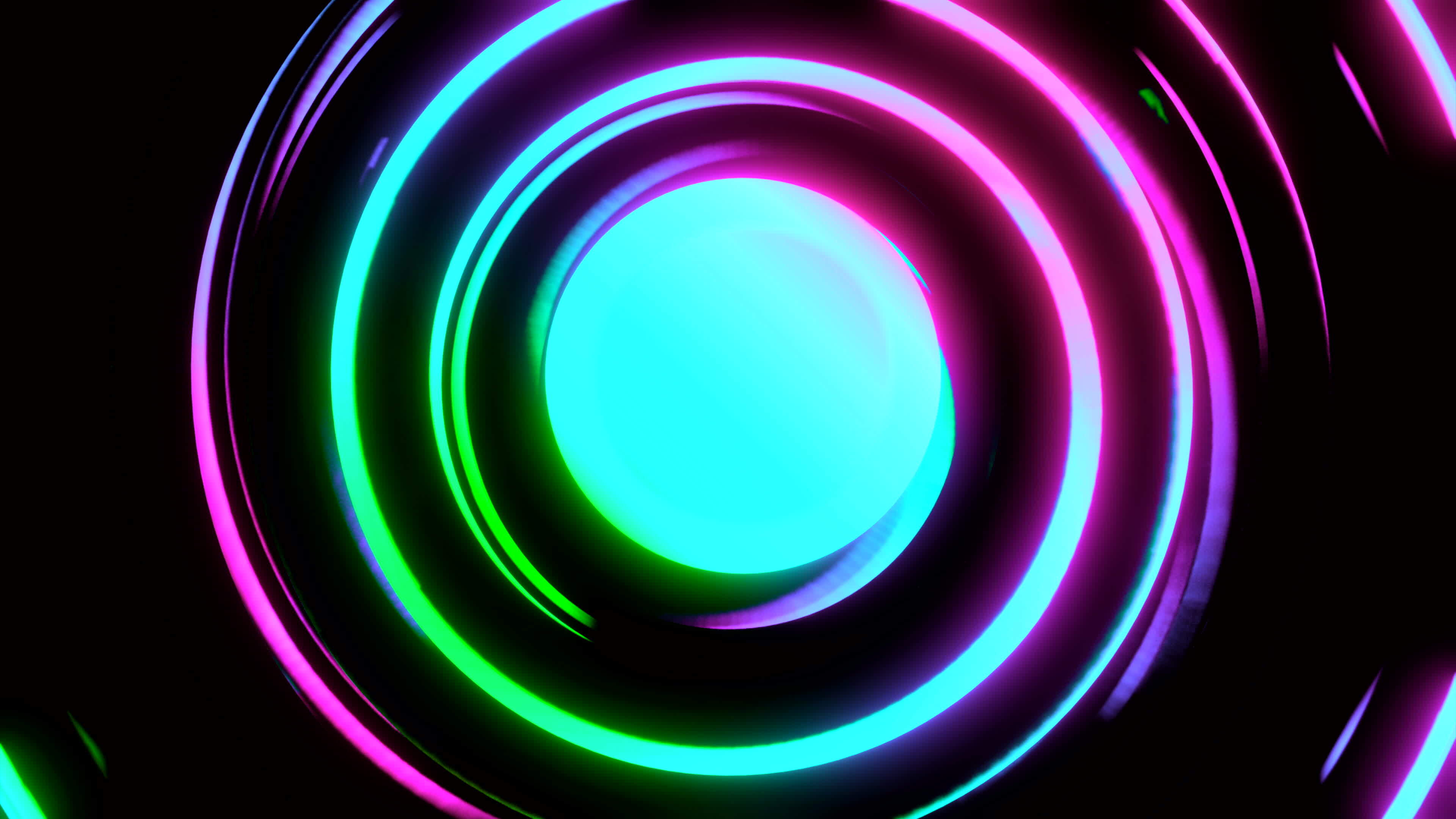 Colorful 3d loading circle. Design. Stylish animation with circle of