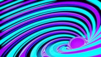 Bright spiral with ball in center. Design. Colorful 3d spiral with lines and ball in center. Ball with expanding colorful spiral in style of lollipop video