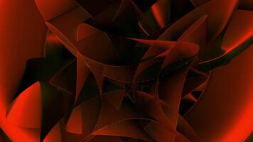 Abstract red fractal animation with deep spinning fractals. Design. Rotating shapes in dark red corridor. video