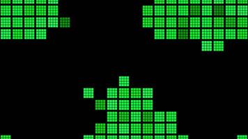 Snake or construction old fashioned game. Design. Tetris or game console or device for children, seamless loop. video