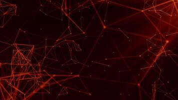 comovente geométrico plexos dentro computador espaço. movimento. molecular ou geométrico plexos dentro espaço. linhas com pontos estão conectado para dentro molecular correntes video