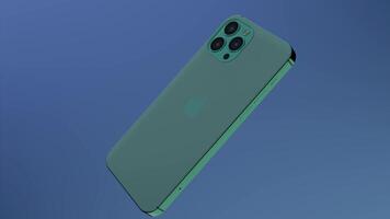 Blue and pink background.Design.The new smartphone without buttons moves against a background of delicate color and revolves around itself in abstraction. video
