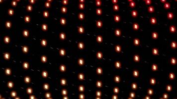 Colorful circles continuously rotating in bending lines, seamless loop. Design. Colored pink circles rotating in parallel stripes. video