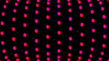 Colorful circles continuously rotating in bending lines, seamless loop. Design. Colored pink circles rotating in parallel stripes. video