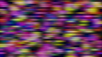 Colorful blinking light flares on a dark background, seamless loop. Motion. Horizontal parallel narrow stripes. video