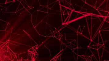 Abstract futuristic dark plexus background with moving connecting points and lines. Motion. Visualization of night sky with stars and constellations, concept of astrology. video