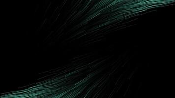 Black background with animation.Motion.Bright lines of light color spread across the footage on a dark background in abstraction. video