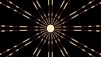 Dark background.Design.Bright lines in the animation create different patterns and move with white rays . video