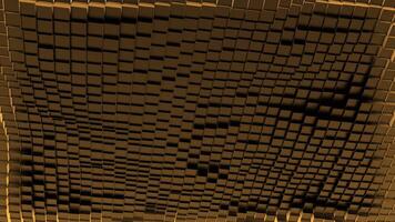 Colorful wave like motion of squared surface, seamless loop. Design. Moving up and down texture of squares tiles. video