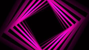 Purple corridor of squares.Design. Bright lines creating a tunnel and moving forward very fast. video