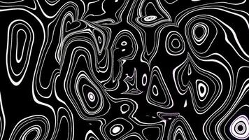 Psychedelic background with curved mirror lines. Design. Rotating background with pattern of curved lines. Distorted mirror pattern with curved lines video