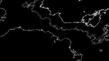 Abstract background with high tech energy randomly moving white waveform on a black background. Design. Monochrome energy waves. video