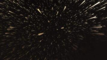 Flying Through stars and nebula In outer space. Motion. Galaxy exploration through outer space towards glowing milky way galaxy. video