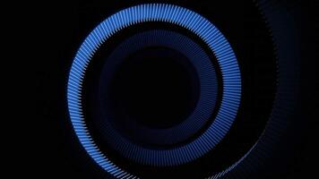 Moving spiral with shadows on black background. Design. Slowly rotating spiral with shadows. 3D spiral unwinds on black background video
