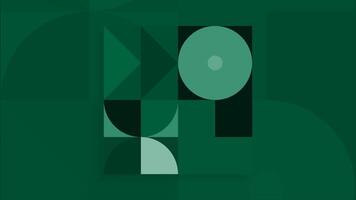 Geometric pattern rotating and changing, seamless loop background. Motion. Colorful art pattern with moving figures. video