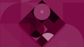 Geometric pattern rotating and changing, seamless loop background. Motion. Colorful art pattern with moving figures. video