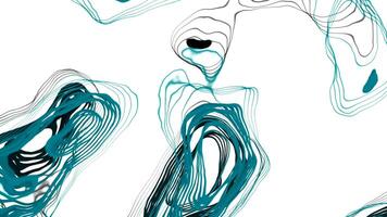 White and black background. Design. Bright blots in 3D format that blur and create various patterns. video