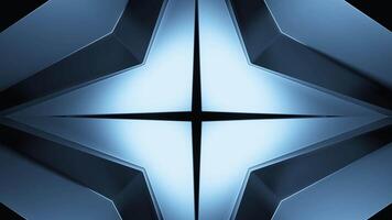 Blue abstraction.Design.A bright background in the shape of a flower that moves in turn video