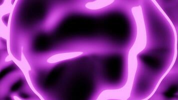 Close up of transforming shape of gradient purple and pink colors, seamless loop. Design. Complex rotating figure. video