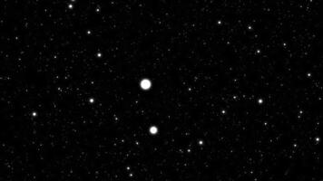 Twinkling star particles animation on starry night background. Motion. Sparkling slowly flying stars in the dark, seamless loop. video