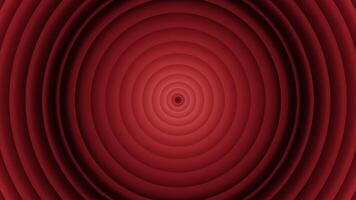 Circular radial hypnotic background, endlessly spreading circles around one dot. Design. Moving circles on a black background. video