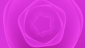 Moving ring curves. Design. Slow moving rings with soothing effect. 3d curves circles move on colored background video