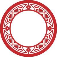 Traditional Chinese round Frame Tracery Design Decoration Elements vector