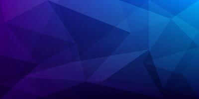 blue and purple gradient background with triangle line polygon pattern vector