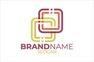 Logo design. Colorful brand logo. vector